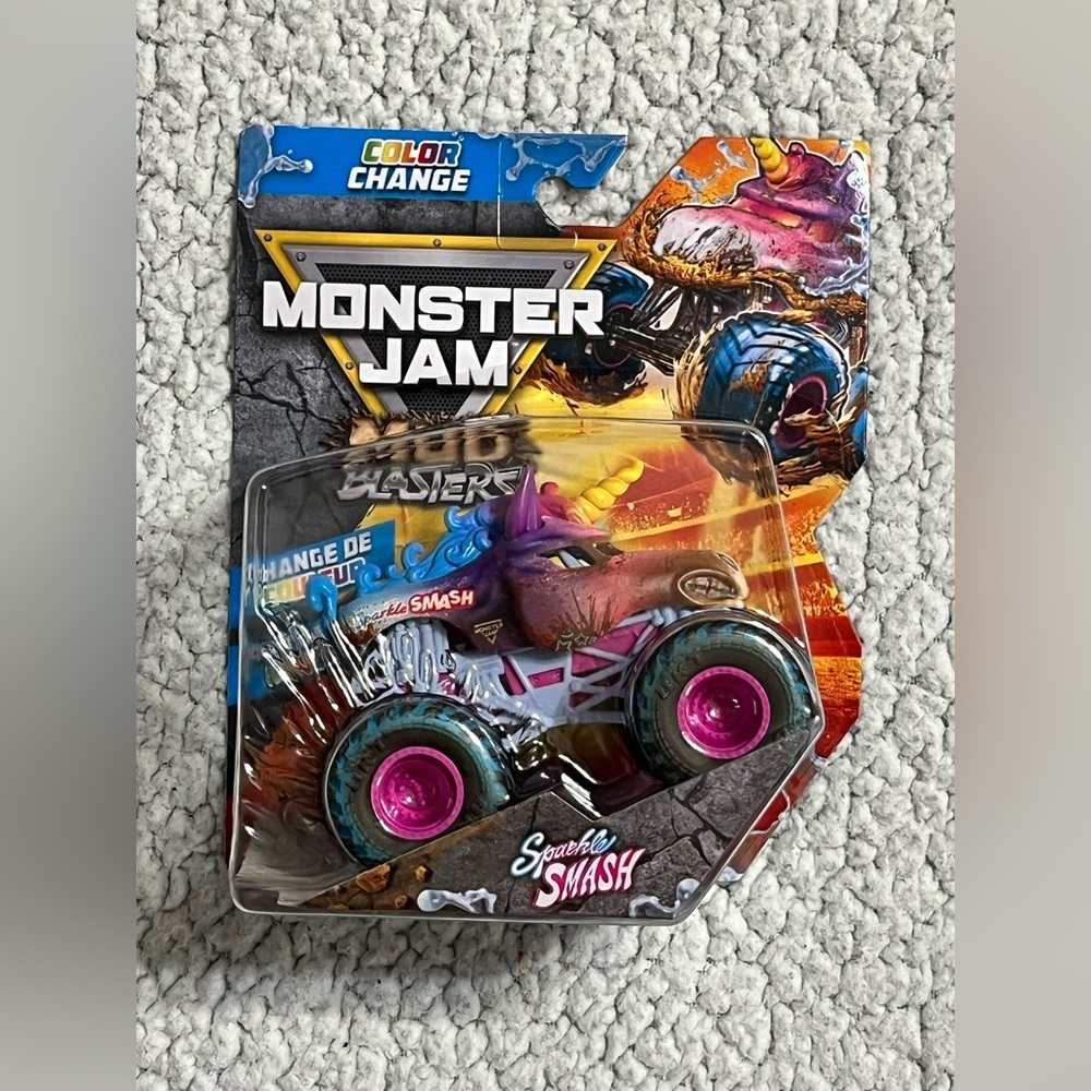 Monster Jam Mud Blasters Sparkle Smash Color Change Monster Jam Truck